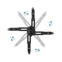Tooq Soporte de Techo para Proyector PJ2012T-B Inclinable hasta 20kg Negro